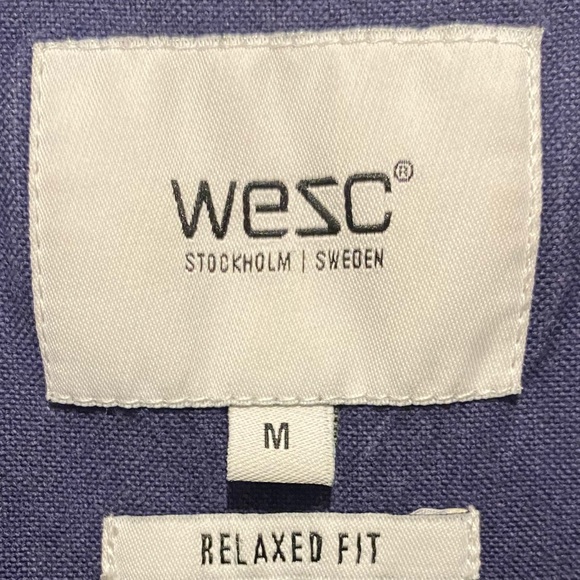 WeSC Casual Button-up Shirt (Dark Purple) - Picture 2 of 4